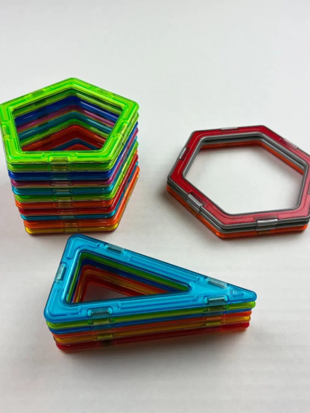 Magforms Magnetic Building Tiles 90 Various Shapes & Sizes STEM Learning